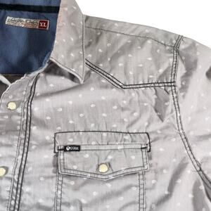 Sovereign Code Pearl Snap Button Shirt Men XL Bennett SCLS101 Western S Code